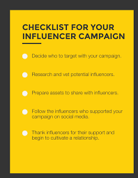 A checklist for evaluating influencers