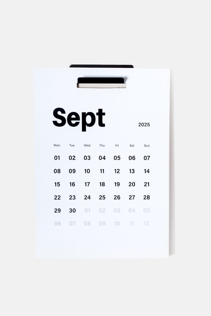 A content calendar template