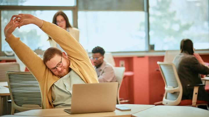 Person Taking a Break During Work